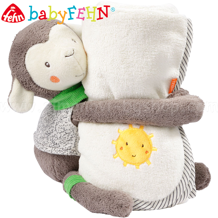 Baby Fehn Sunshine Мека играчка за гушкане Агънце с одеяло 61178 Baby Fehn Sunshine Мека играчка за гушкане Агънце с одеяло 61178